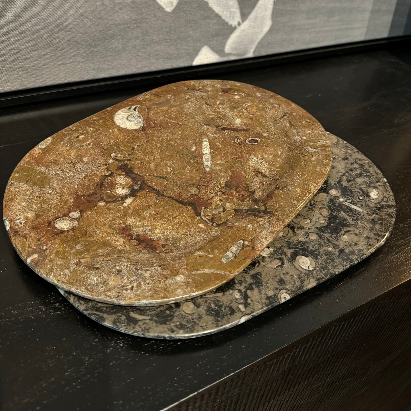 Stone Fossil Platter