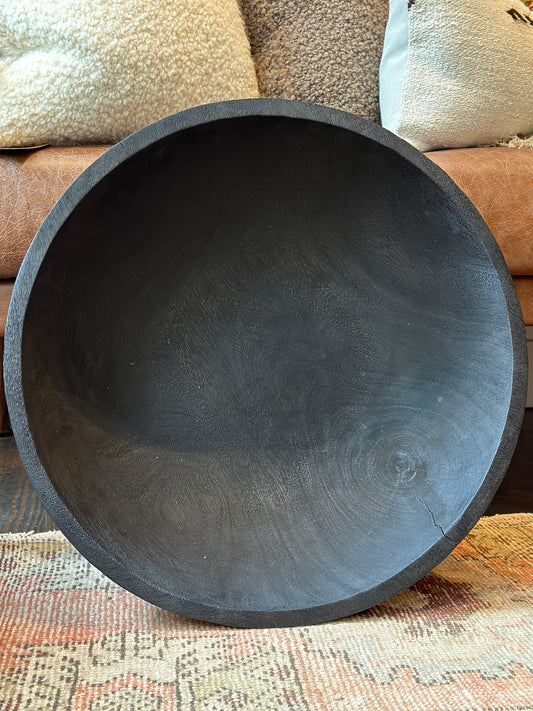 Charcoal Wooden Sugar Bowl