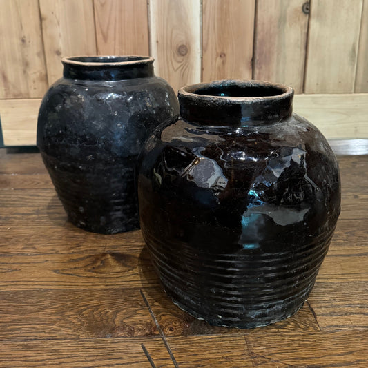 Antique Black Vase