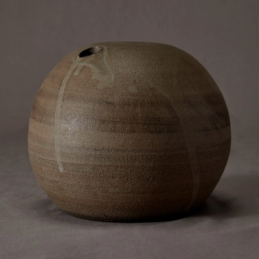 handmade aura vase in earth large