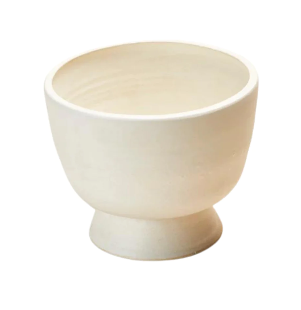 Handmade Pottery Nathalie Bowl in Raw Blanc