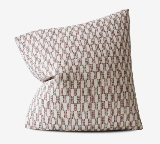 Chekka Pillow in Brick
