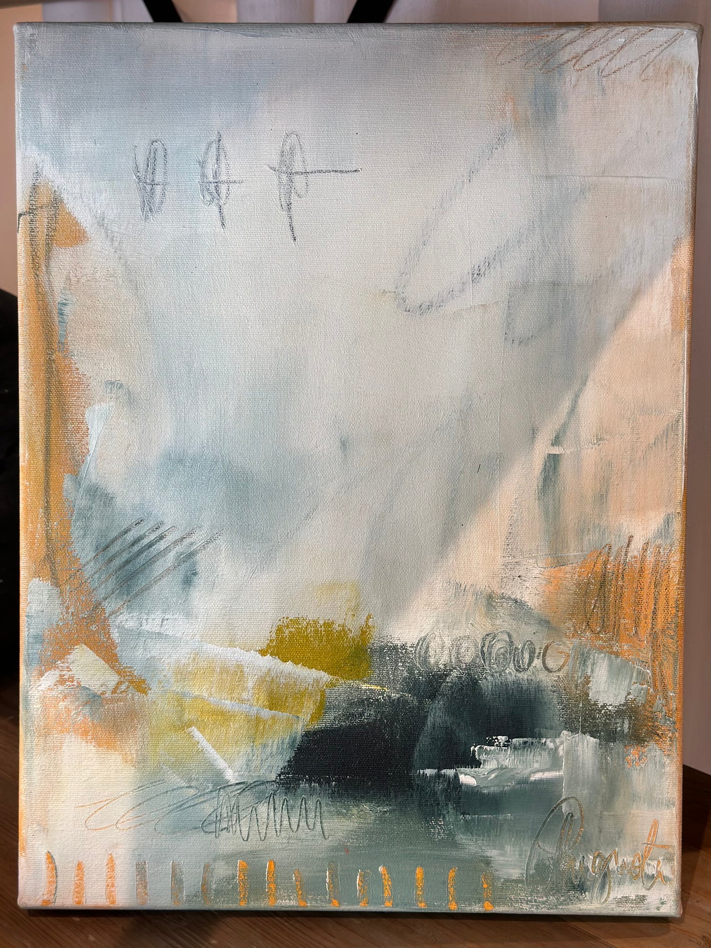 La Weather Painting by Augusta Wilson