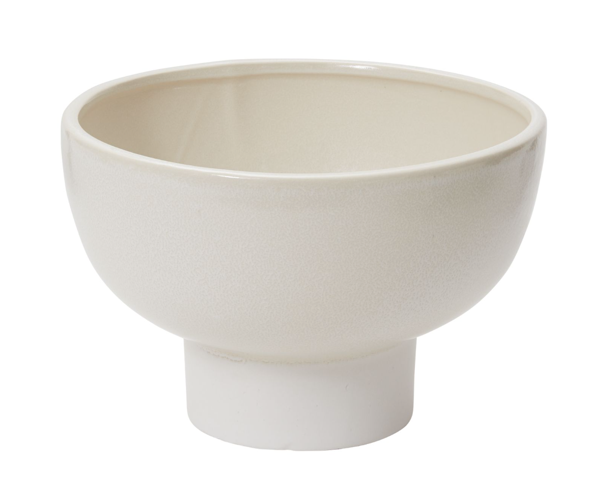 Ivory Ceramic Compote