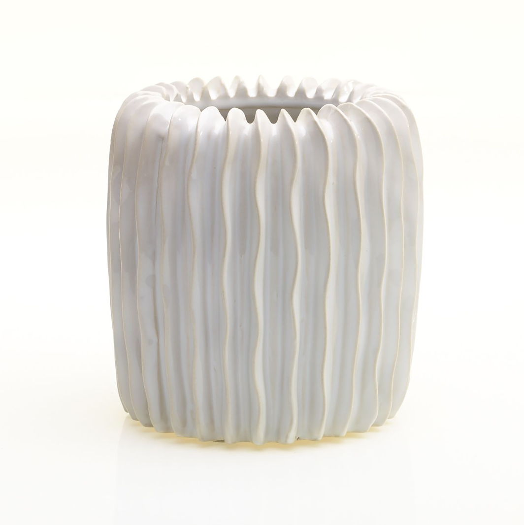 Ribbed Vase