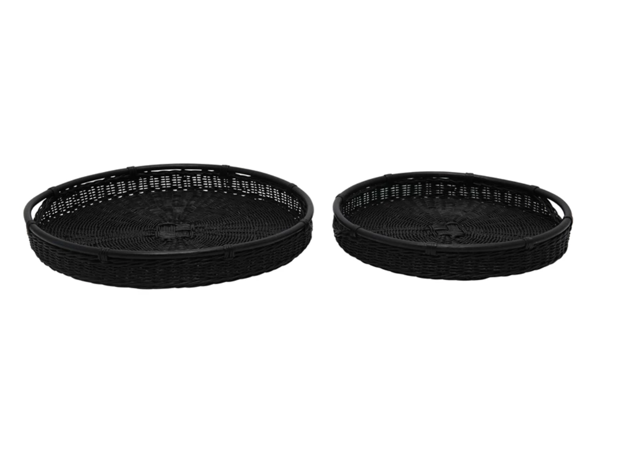 Rattan Tray / Black