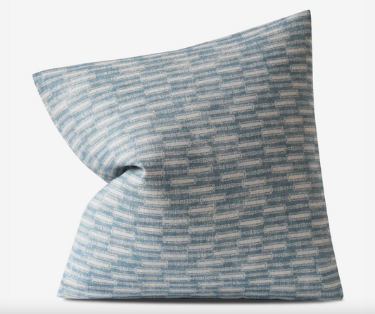 Lacuna Decorative Throw Pillow in Azul