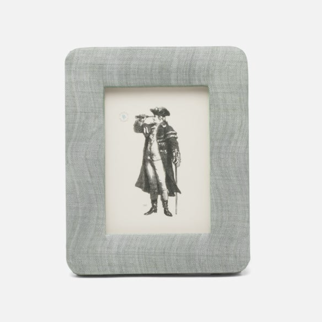 Silken Abaca Photo Frame in Bullet Gray