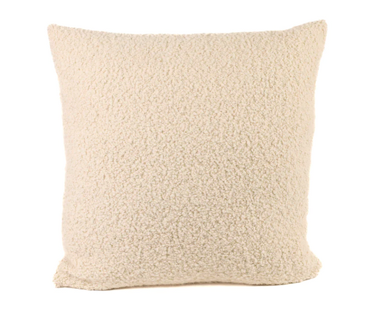 Kurlisuri Boucle Decorative Throw Pillow In Cream