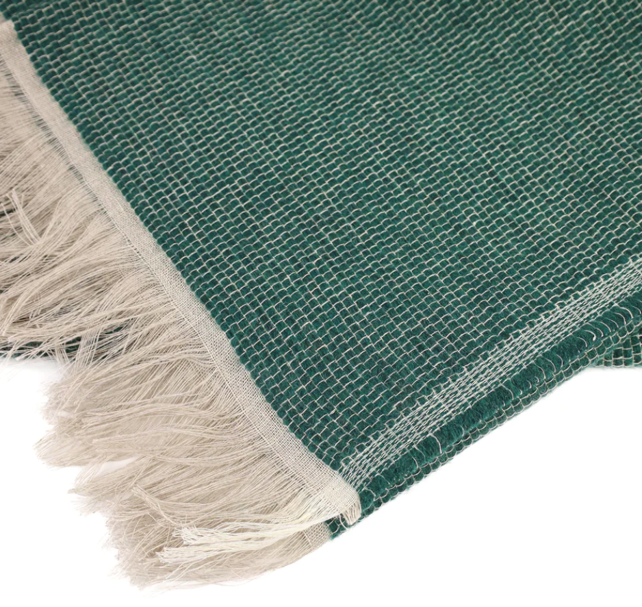 Belgian Allen Throw in Teal