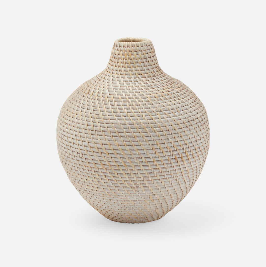 Washed Woven Vase
