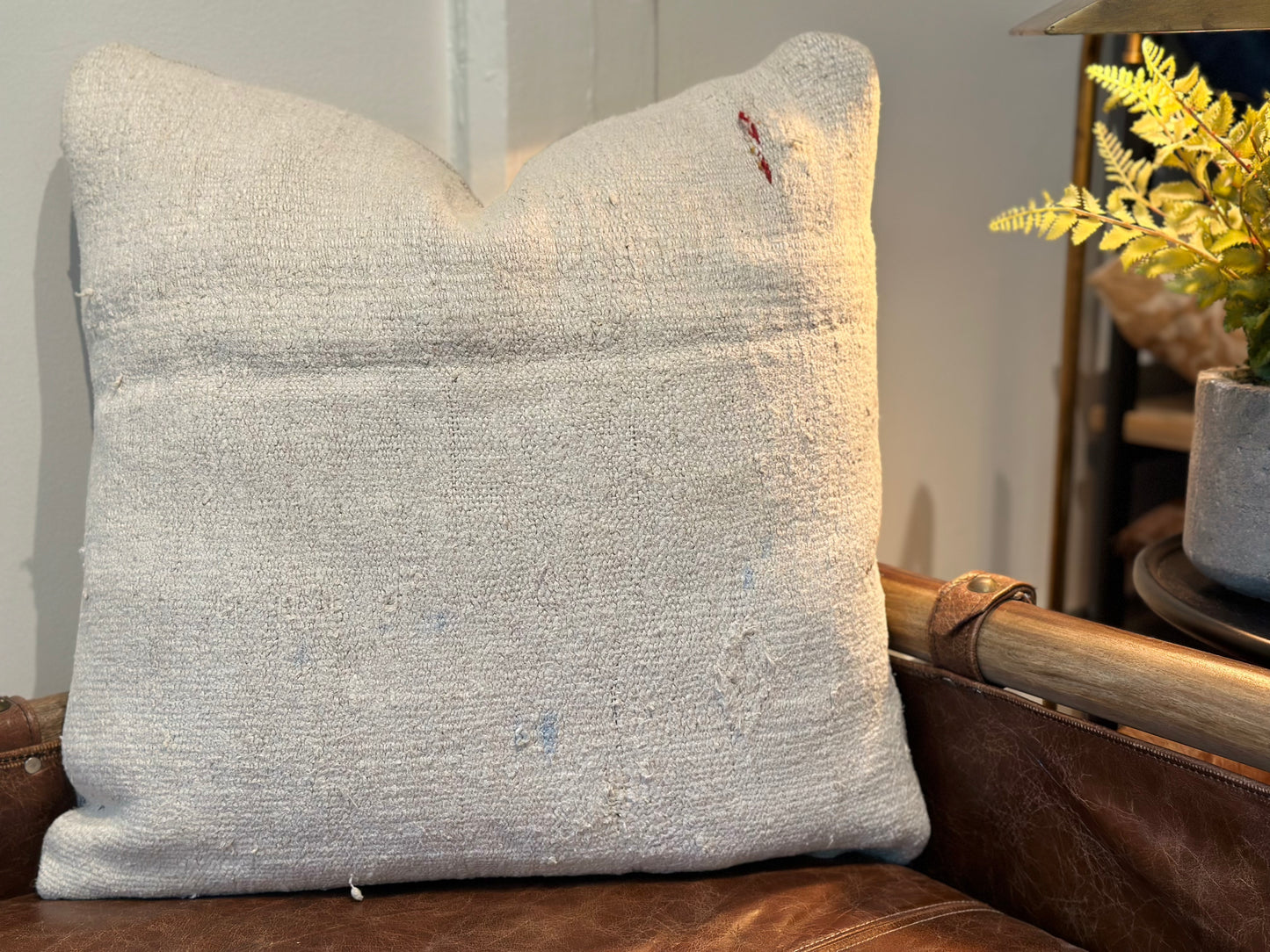 Vintage Cream Woven Pillow