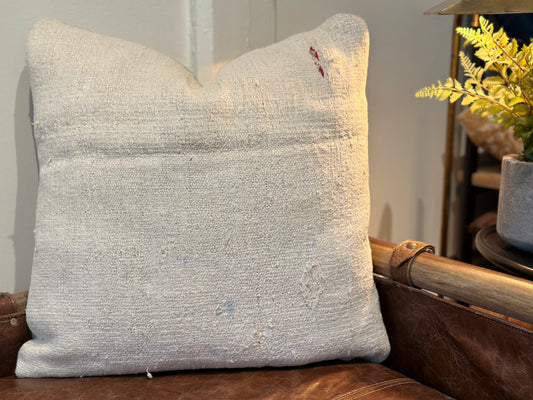 Vintage Cream Woven Pillow