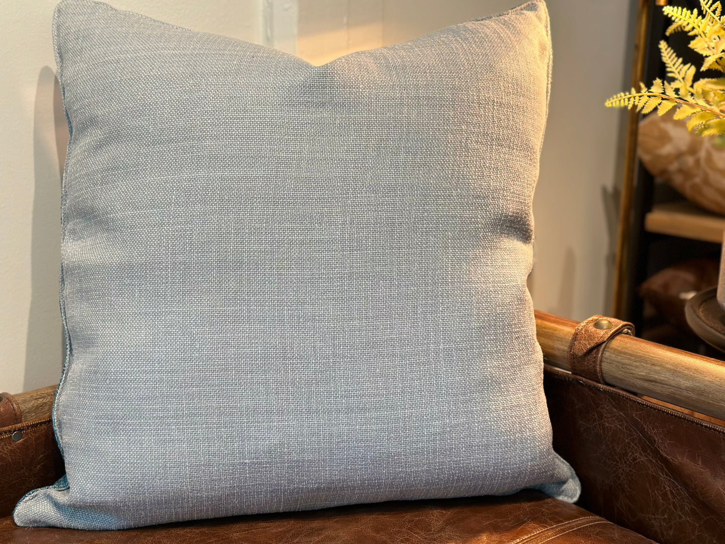 Jewel Blue Woven Decorative Throw Pillow