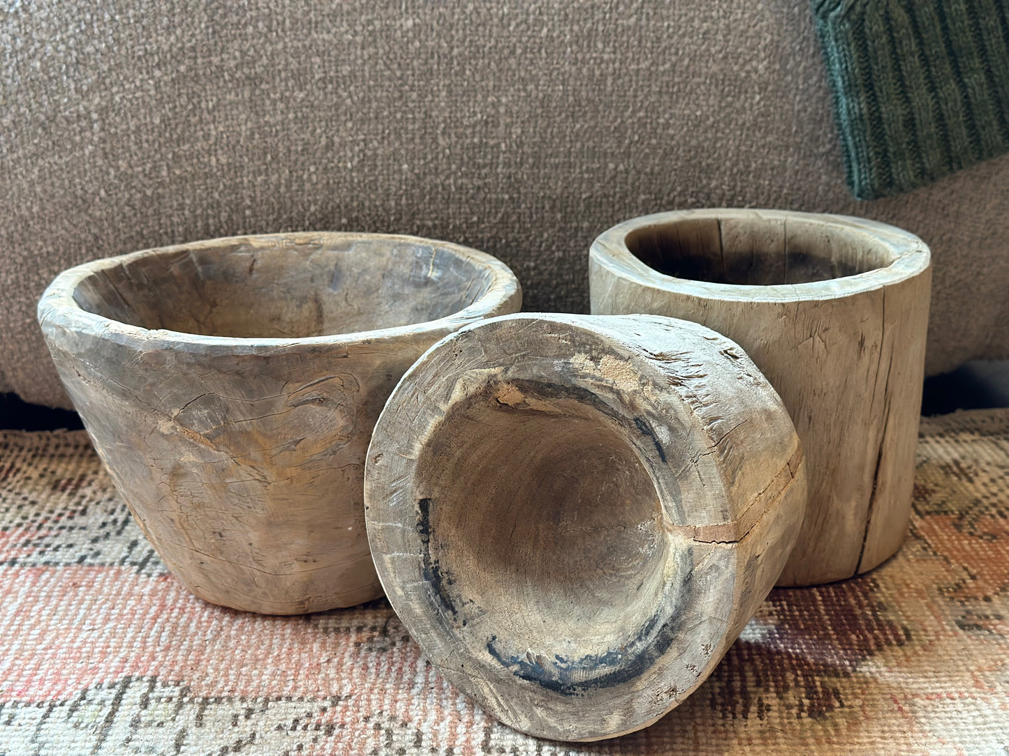 Found Vintage Wooden Bowls