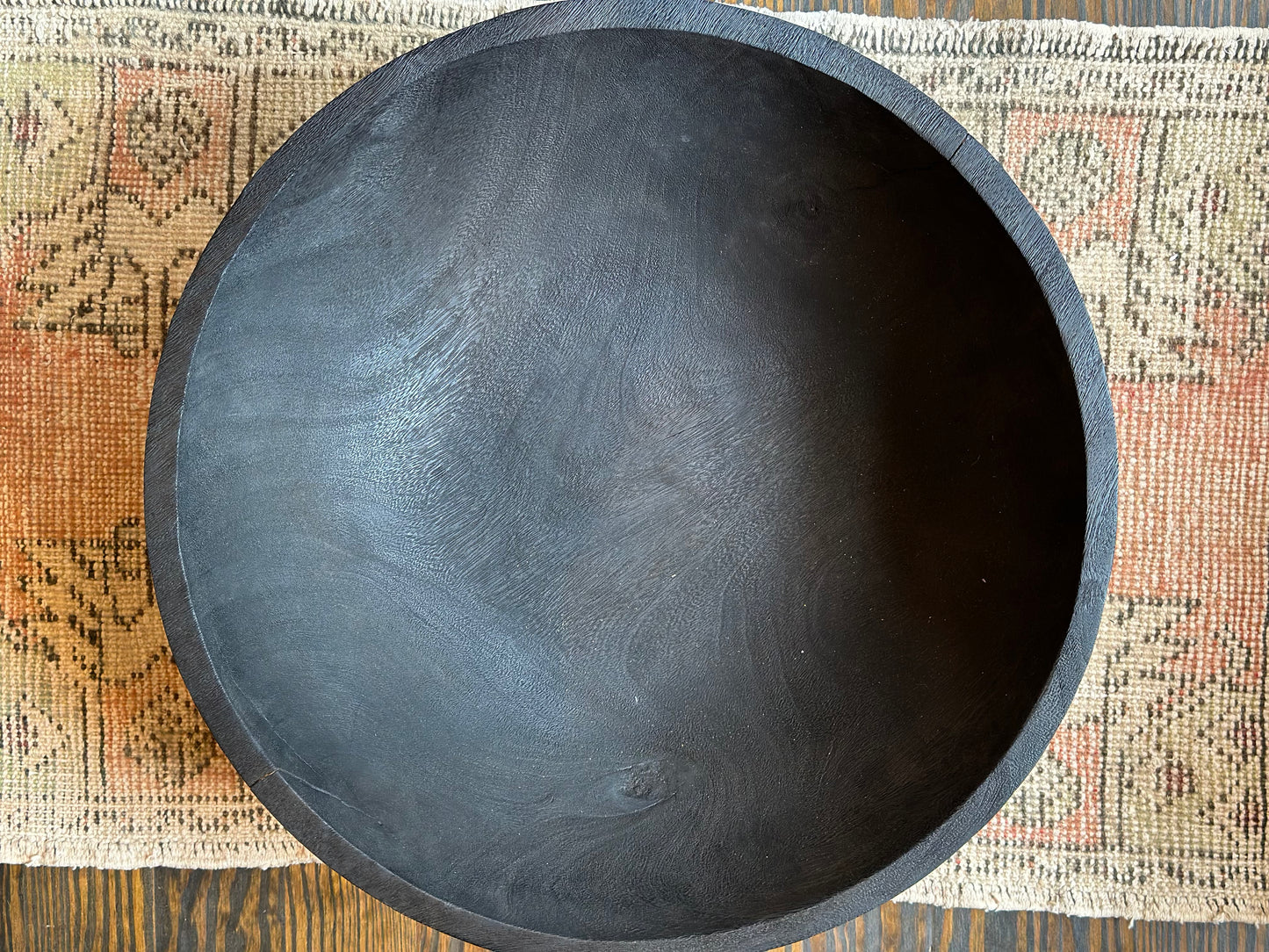 Charcoal Wooden Sugar Bowl