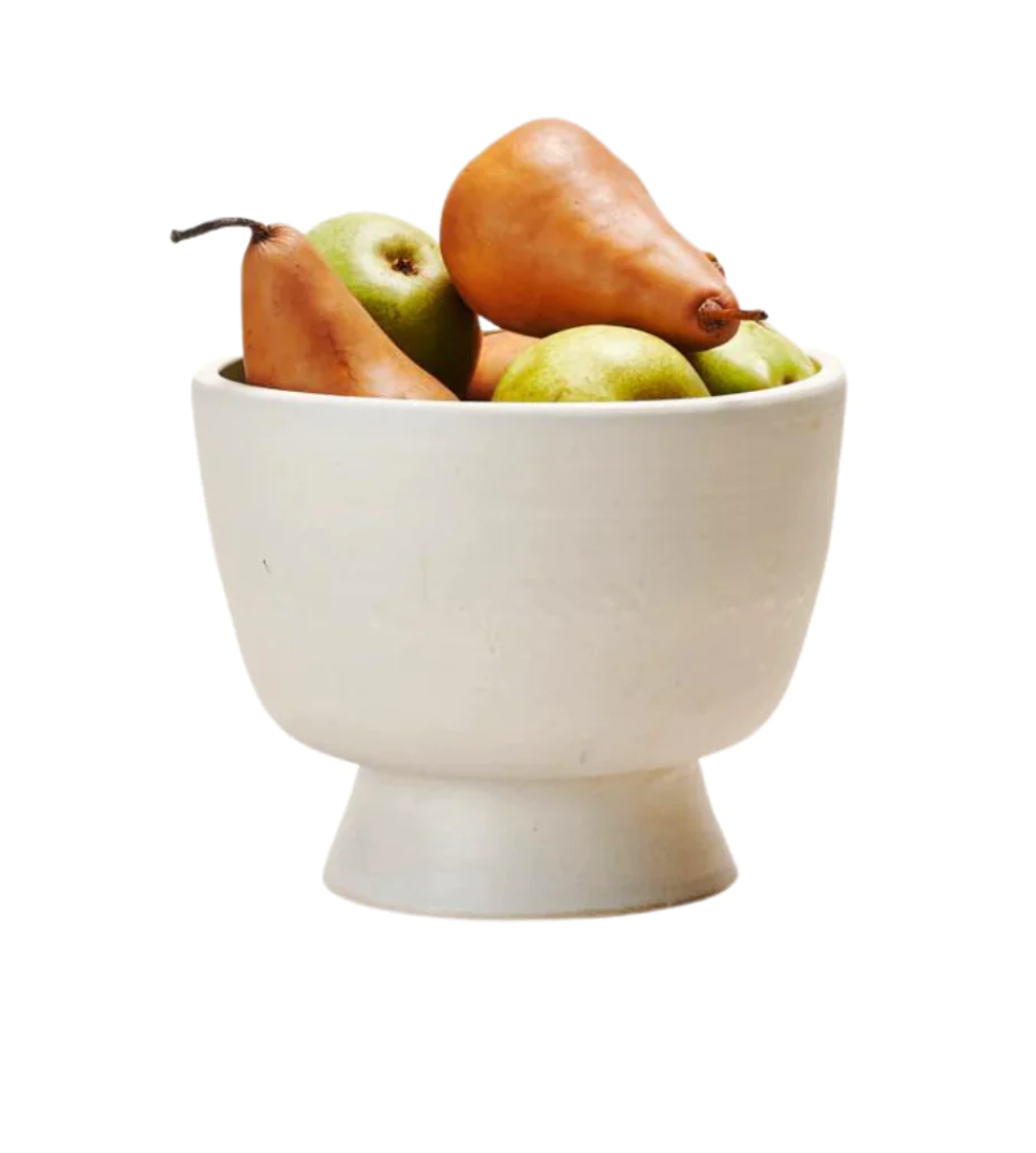 Handmade Pottery Nathalie Bowl in Raw Blanc