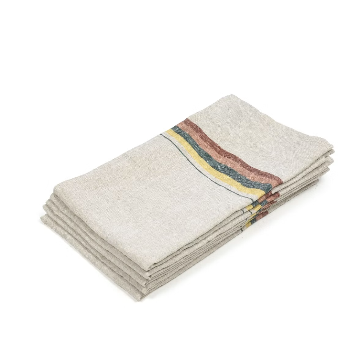 Linen Striped Tea Towels 