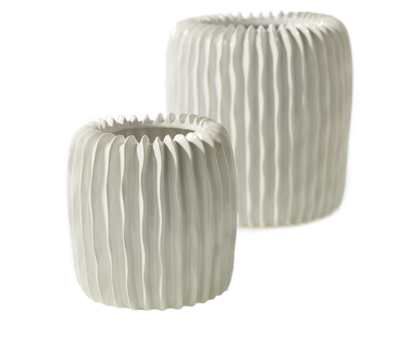 Ribbed Vase