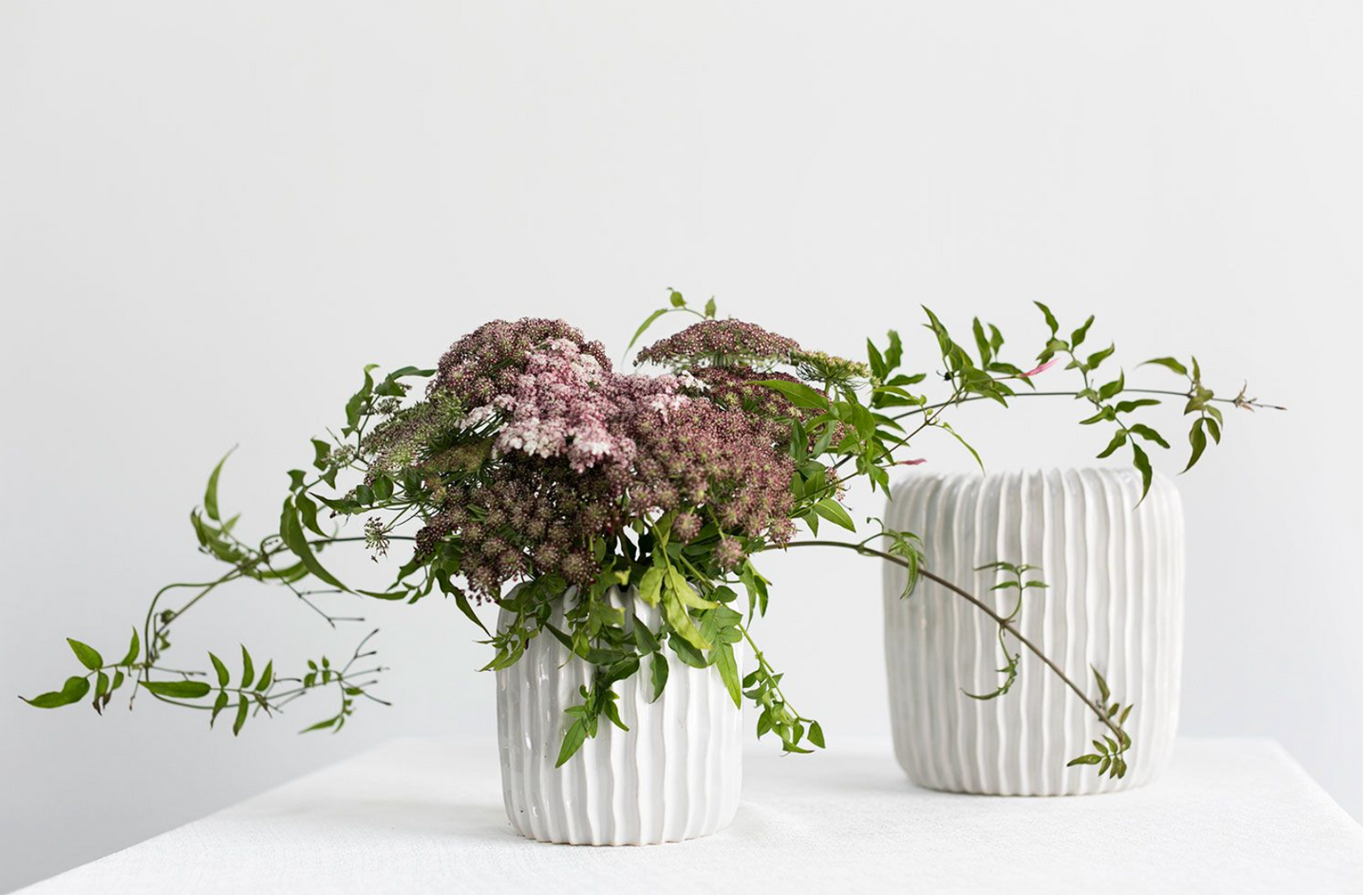 Ribbed Vase