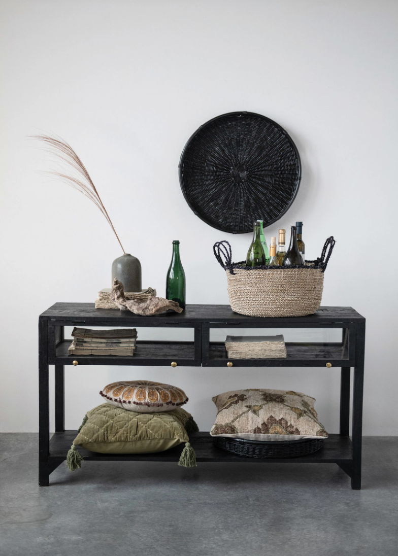 Rattan Tray / Black