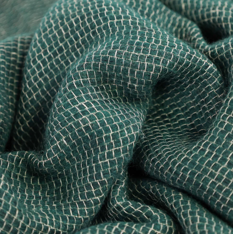 Belgian Allen Throw in Teal