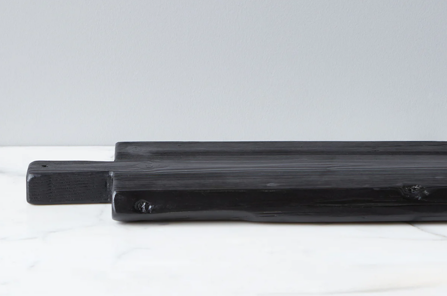 Handcrafted European Black Wooden Brasserie Plank 