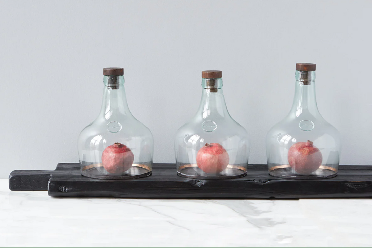 Handcrafted European Black Wooden Brasserie Plank 