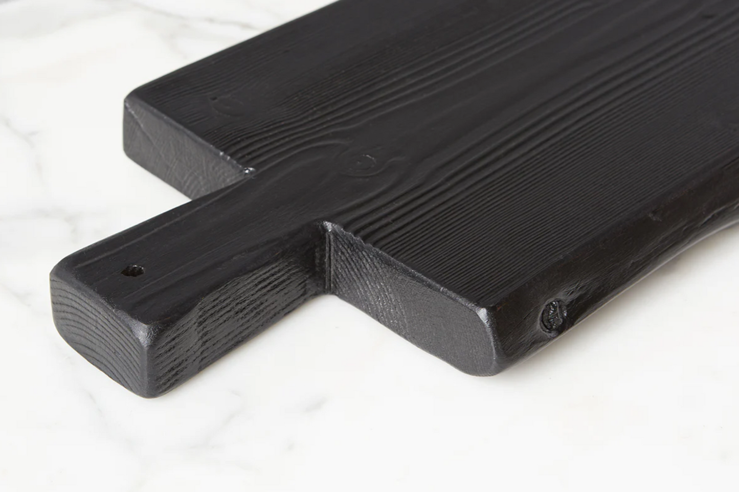 Handcrafted European Black Wooden Brasserie Plank 