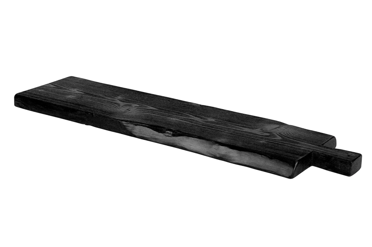 Handcrafted European Black Wooden Brasserie Plank 